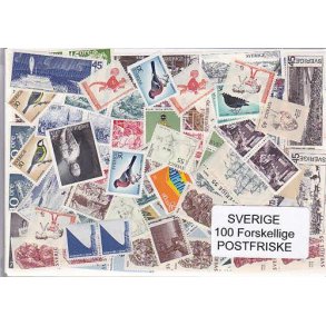 Sverige Samling Postfrisk 100 forskellige