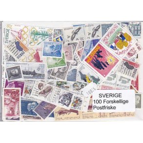 Sverige Samling Postfrisk 100 forskellige