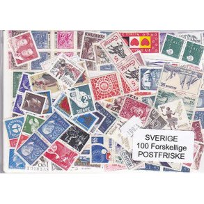 Sverige Samling Postfrisk 100 forskellige