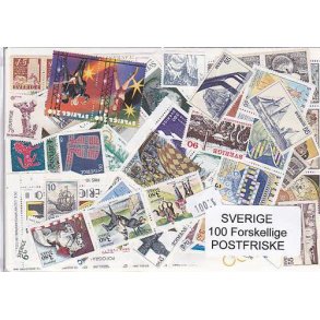 Sverige Samling Postfrisk 100 forskellige