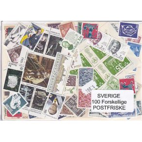 Sverige Samling Postfrisk 100 forskellige