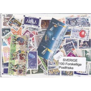 Sverige Samling Postfrisk 100 forskellige