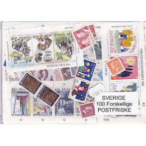 Sverige Samling Postfrisk 100 forskellige