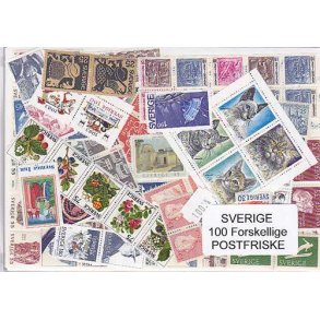 Sverige Samling Postfrisk 100 forskellige