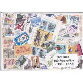 Sverige Samling Postfrisk 100 forskellige