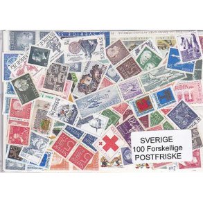 Sverige Samling Postfrisk 100 forskellige