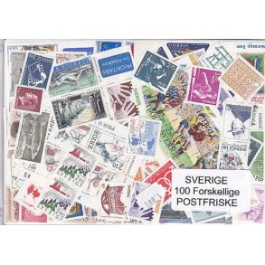 Sverige Samling Postfrisk 100 forskellige