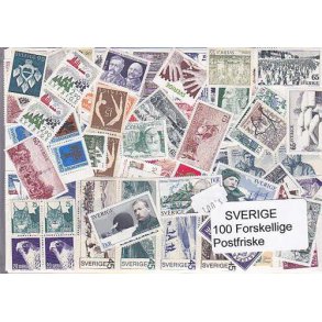 Sverige Samling Postfrisk 100 forskellige