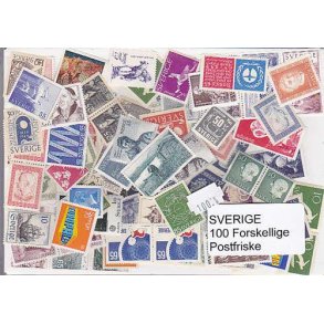 Sverige Samling Postfrisk 100 forskellige