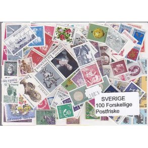 Sverige Samling Postfrisk 100 forskellige