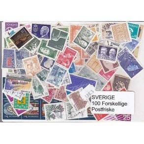 Sverige Samling Postfrisk 100 forskellige