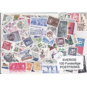 Sverige Samling Postfrisk 100 forskellige