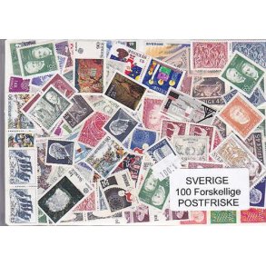 Sverige Samling Postfrisk 100 forskellige