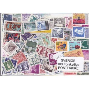 Sverige Samling Postfrisk 100 forskellige