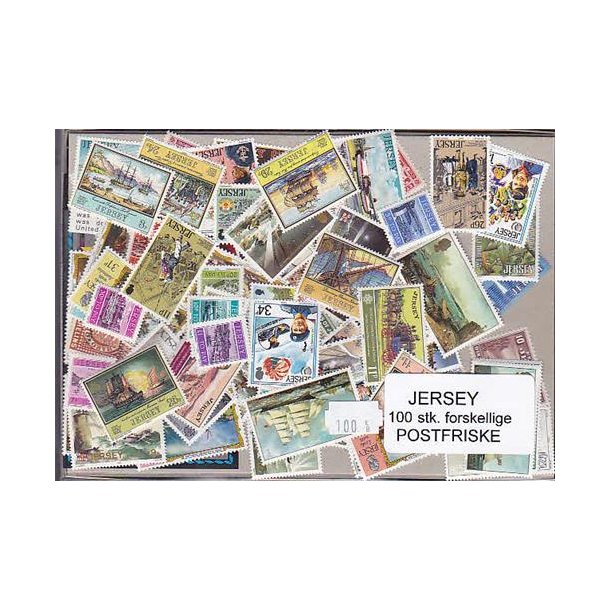 Jersey Samling - Postfrisk 100 forskellige.