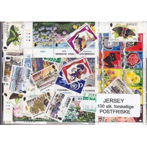 Jersey Samling - Postfrisk 100 forskellige.