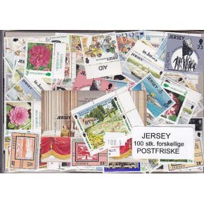 Jersey Samling - Postfrisk 100 forskellige.