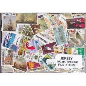 Jersey Samling - Postfrisk 100 forskellige.