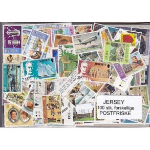 Jersey Samling - Postfrisk 100 forskellige.