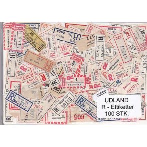 Hele Verden R-Ettiketter 100 stk.