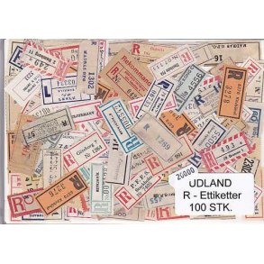 Hele Verden R-Ettiketter 100 stk.