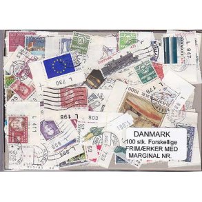 Danmark Frim.med Marginal nr. 100 stk.