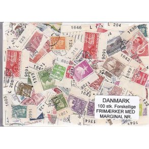 Danmark Frim.med Marginal nr. 100 stk.