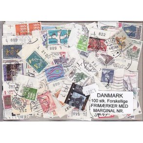 Danmark Frim.med Marginal nr. 100 stk.