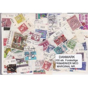 Danmark Frim.med Marginal nr. 100 stk.