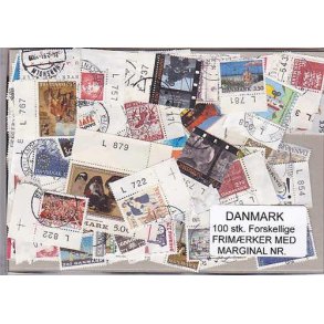 Danmark Frim.med Marginal nr. 100 stk.