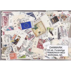 Danmark Frim.med Marginal nr. 100 stk.