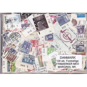 Danmark Frim.med Marginal nr. 100 stk.