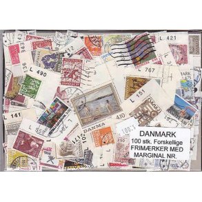Danmark Frim.med Marginal nr. 100 stk.