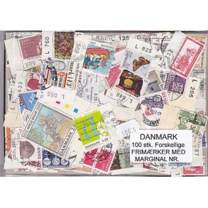Danmark Frim.med Marginal nr. 100 stk.