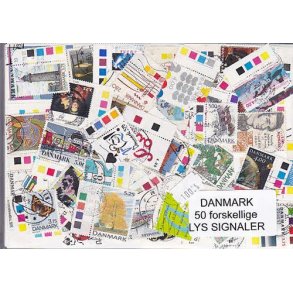Danmark Samling 50 forskellige m. Lyssignaler