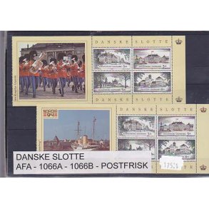 Danske Slotte AFA 1066A -1066 B. Postfrisk