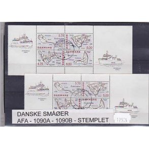 Danske Smer AFA 1090A -1090B Stemplet