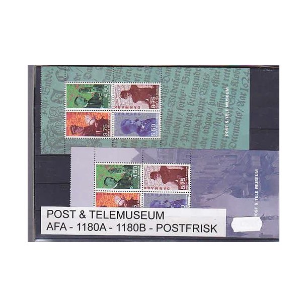 Post &amp; Telemuseum AFA 1180A-1180B Postfrisk