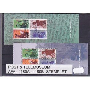 Post & Telemuseum AFA 1180A-1180B Stemplet