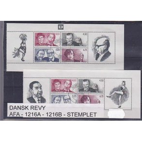 Dansk Revy AFA 1216A-1216B Stemplet