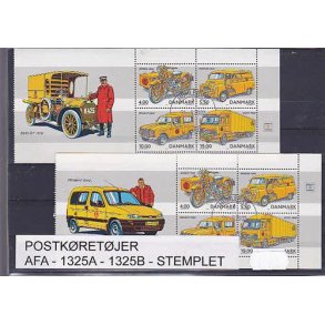 Postkretjer AFA 1325A -1325B Stemplet