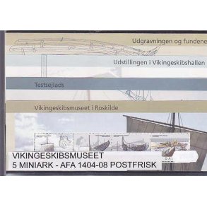 Vikingeskibsmuseet AFA 1404 -08. Postfrisk