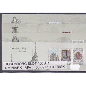 Rosenborg Slot AFA 1466 - 69 Postfrisk