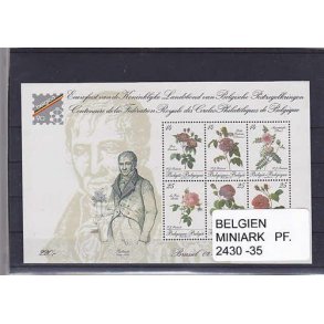 Belgien Miniark 2430 -35 Postfrisk