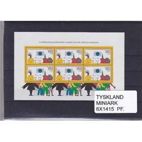 Tyskland Miniark 6X1415 Postfrisk