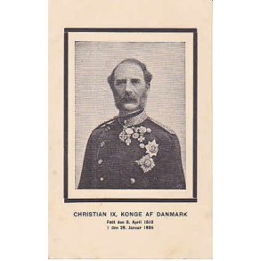 Kong Christian IX. Srgekort. A.V.520 -