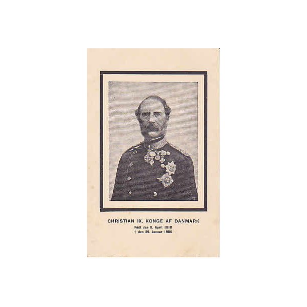 Kong Christian IX. Srgekort. A.V.520 -