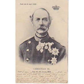Kong Christian IX. Srgekort. St. 4990. Brugt.