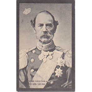 Kong Christian IX. Srgekort. A.V.523 -