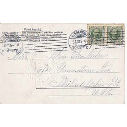 Christian IX - Srgekort - til U.S.A. Brugt.